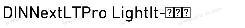 DINNextLTPro LightIt字体转换